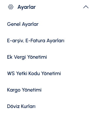 Ticimax Döviz Kurları Menüsü: resmî yardım belgesindeki açıklayıcı ekran görüntüsü.
