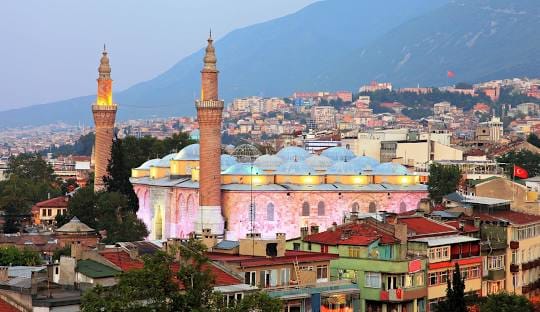 Bursa'dan şehir manzarası