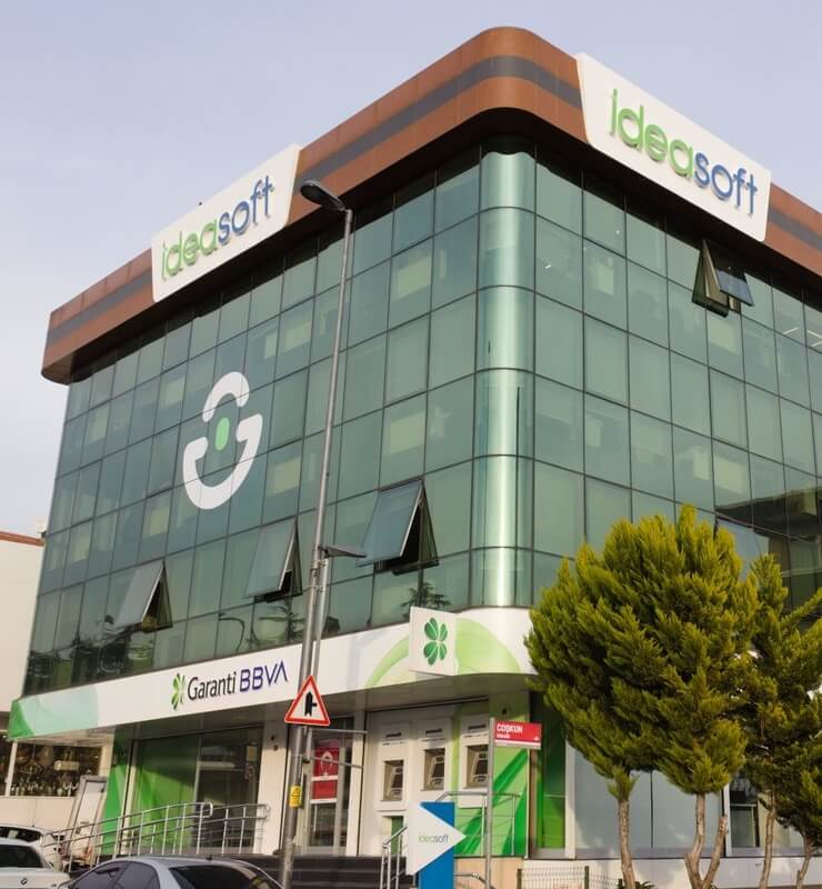 ideasoft tabelalı ofis binasının dış görünümü